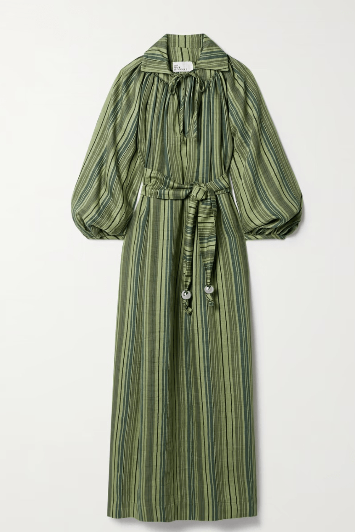 Long Sleeves Striped Dress - Navvi.in
