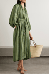Long Sleeves Striped Dress - Navvi.in