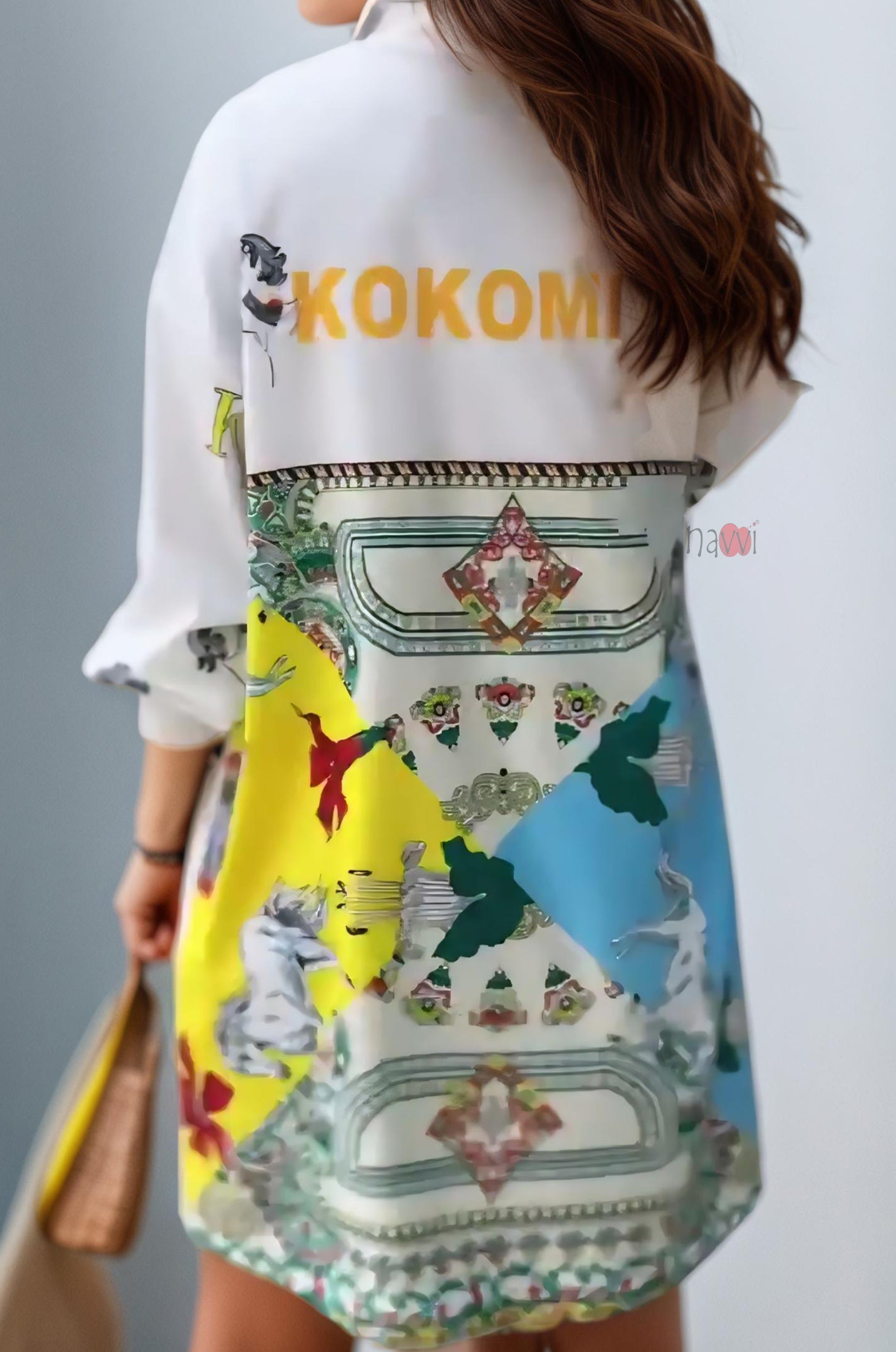 Bold Letter Print Fashion shirt Dress