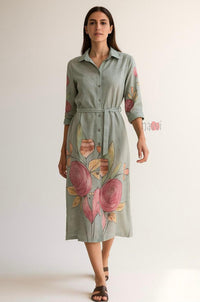 Resort Chic Button-Down Dress