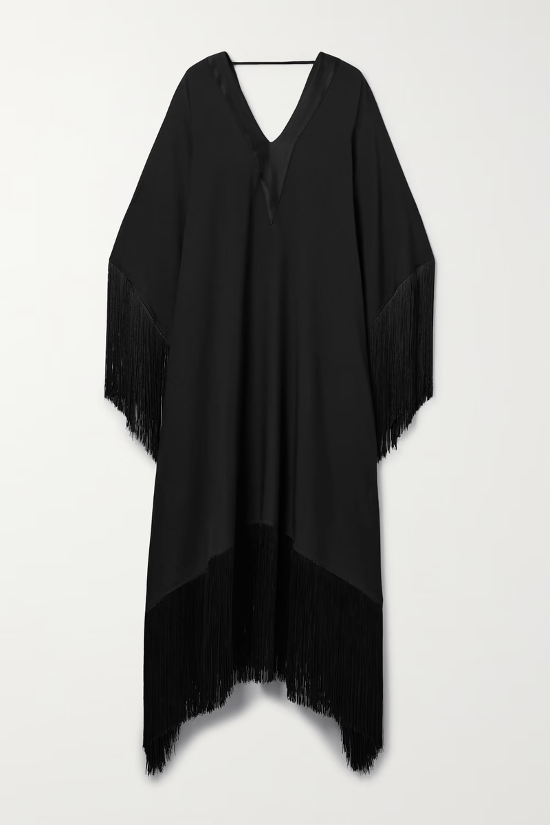 Luxury Fringe Kaftan Dress - Navvi.in
