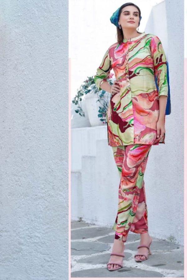 Marble Print Co - ord Set - Navvi.in