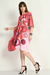 Marble Print Kaftan Dress - Navvi.in