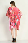 Marble Print Kaftan Dress - Navvi.in
