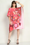 Marble Print Kaftan Dress - Navvi.in