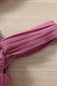 Mauve Stylish Girls Summer Dress - Navvi.in