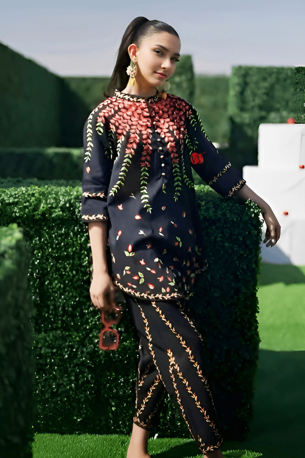Midnight Bloom Coord Set - Navvi.in