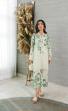Mint Green Floral Printed Co - Ord Set - Navvi.in