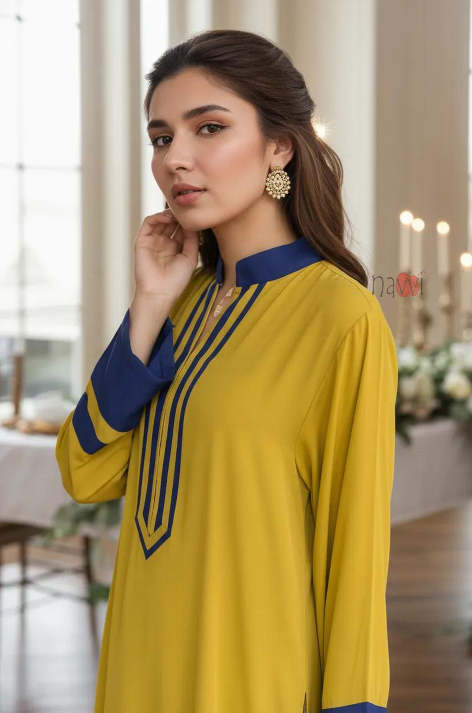 Sunlit Royal Kurta Set - Navvi.in