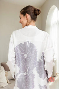 Mock Neck Floral Printed Shirt - Navvi.in