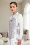 Mock Neck Floral Printed Shirt - Navvi.in
