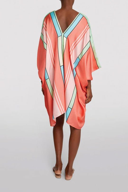 Modern Silk Kaftan Dress - Navvi.in