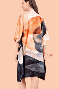 Modern Silk Kaftan Dress - Navvi.in