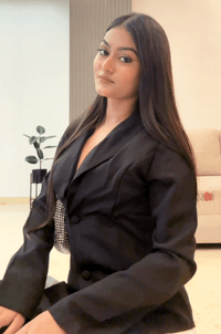 Monochrome Mirage Dress - Navvi.in
