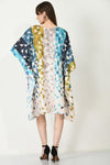 Multicolor Check Short Kaftan - Navvi.in