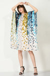Multicolor Check Short Kaftan - Navvi.in