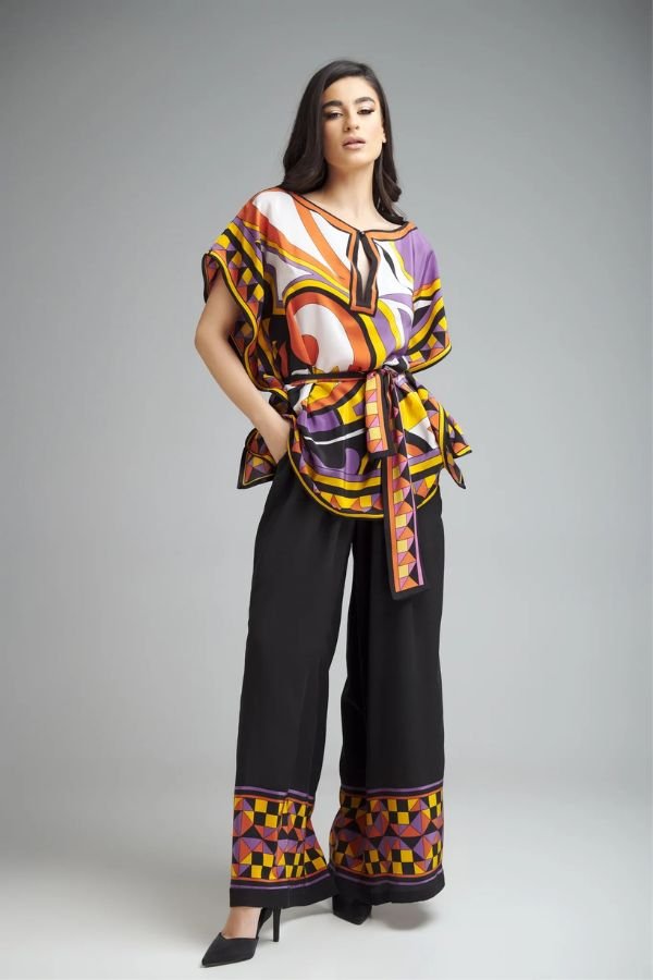 Multicolor Diamond Co - Ord Set - Navvi.in