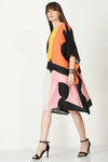 Multicolor Short Kaftan Dress - Navvi.in