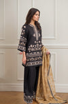 Designer Black Embroidered Occasion Wear (Dupatta Not included)