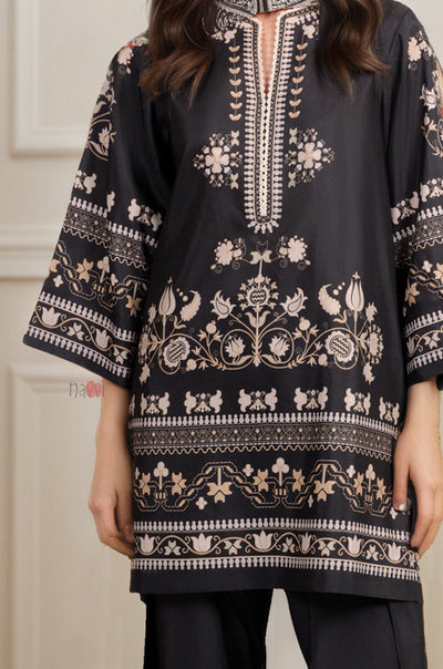 Designer Black Embroidered Occasion Wear (Dupatta Not included)