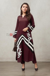 Maroon Ethnic Kurta