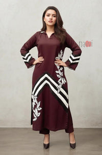 Maroon Ethnic Kurta