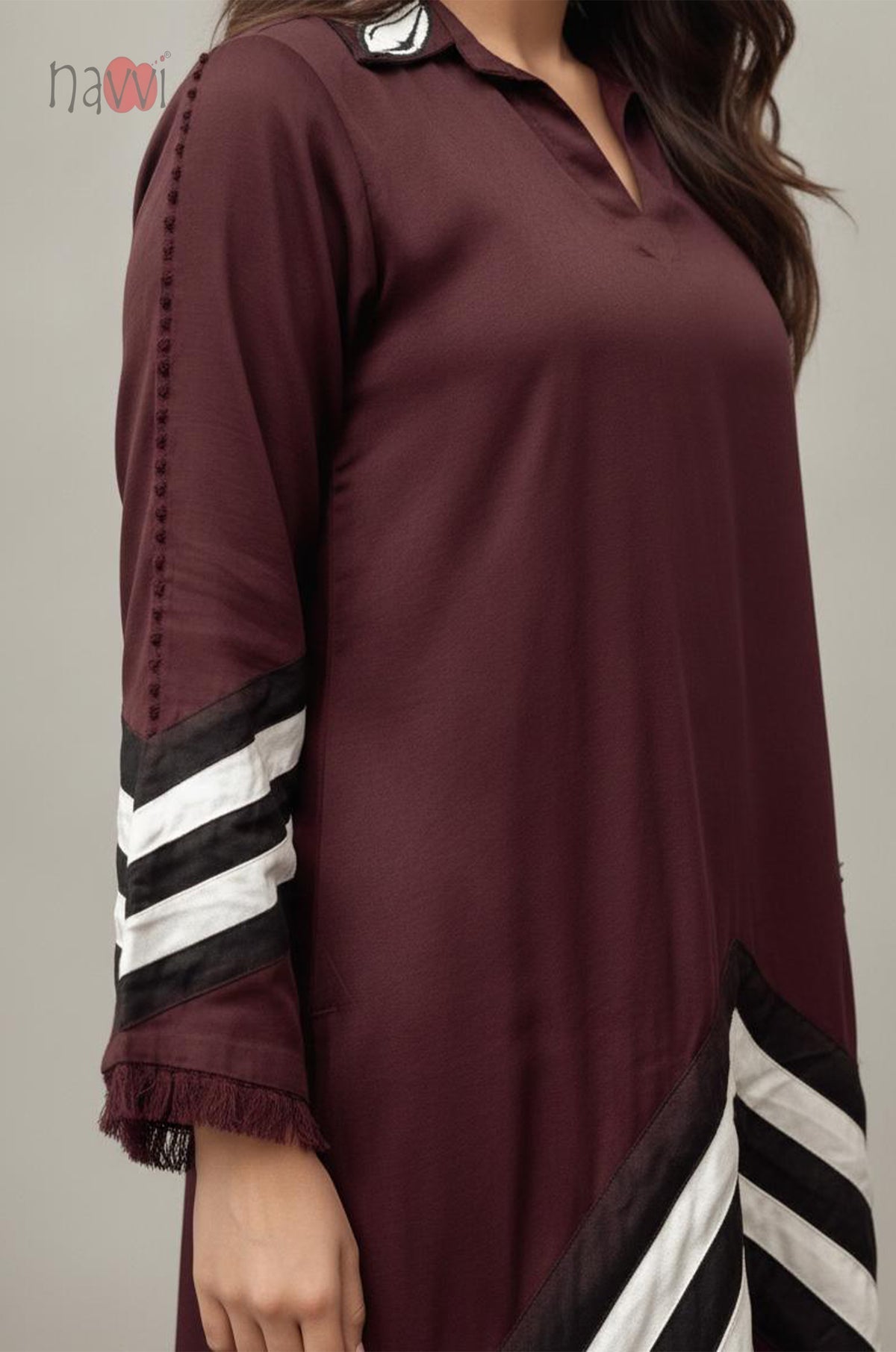 Maroon Ethnic Kurta
