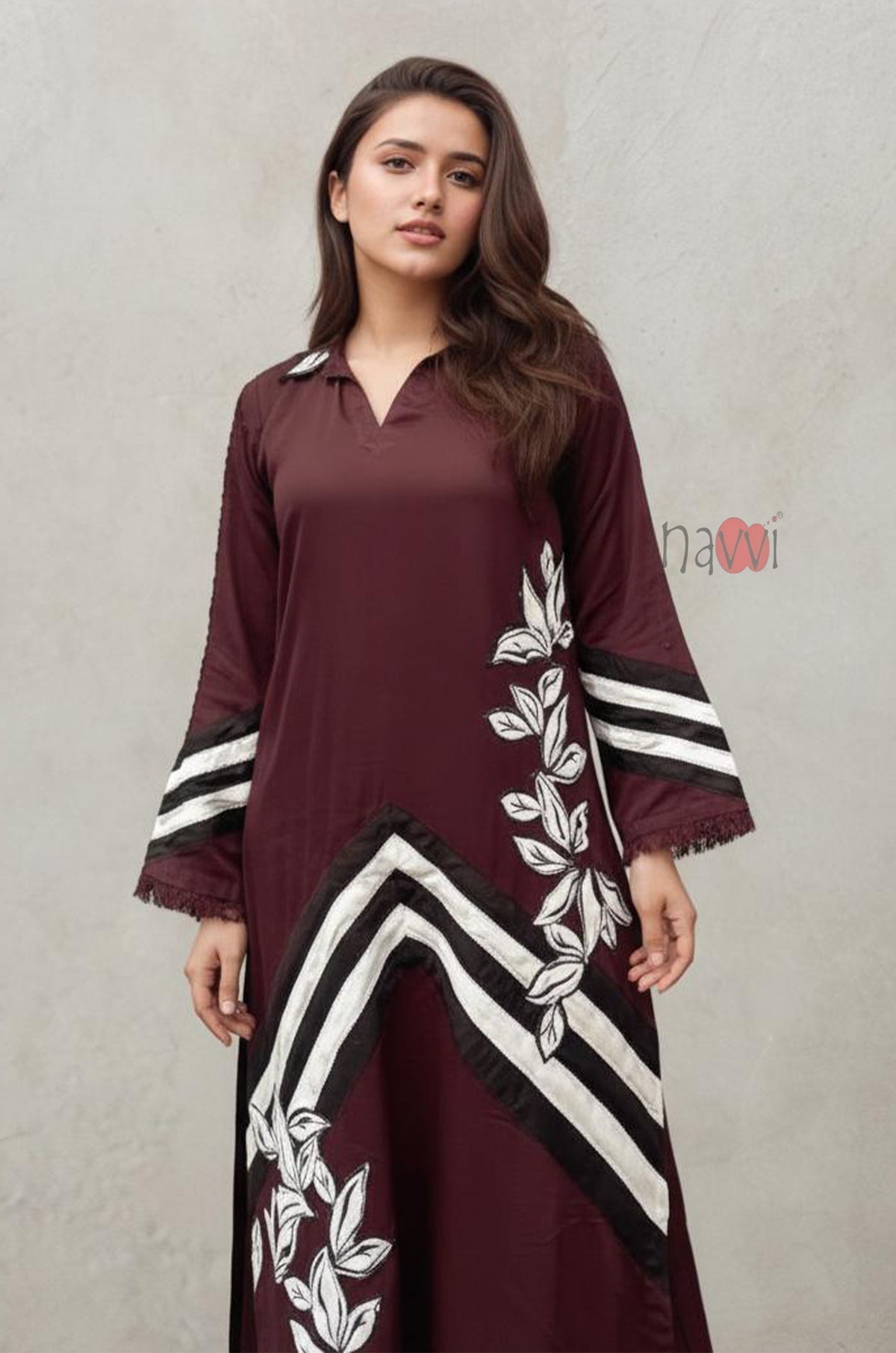 Maroon Ethnic Kurta