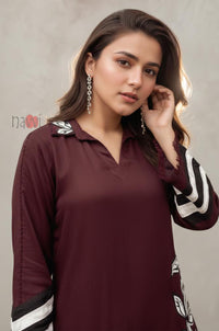 Maroon Ethnic Kurta