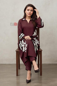 Maroon Ethnic Kurta