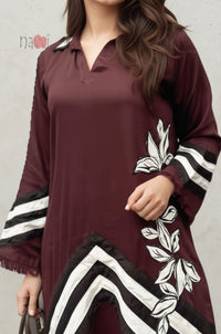 Maroon Ethnic Kurta