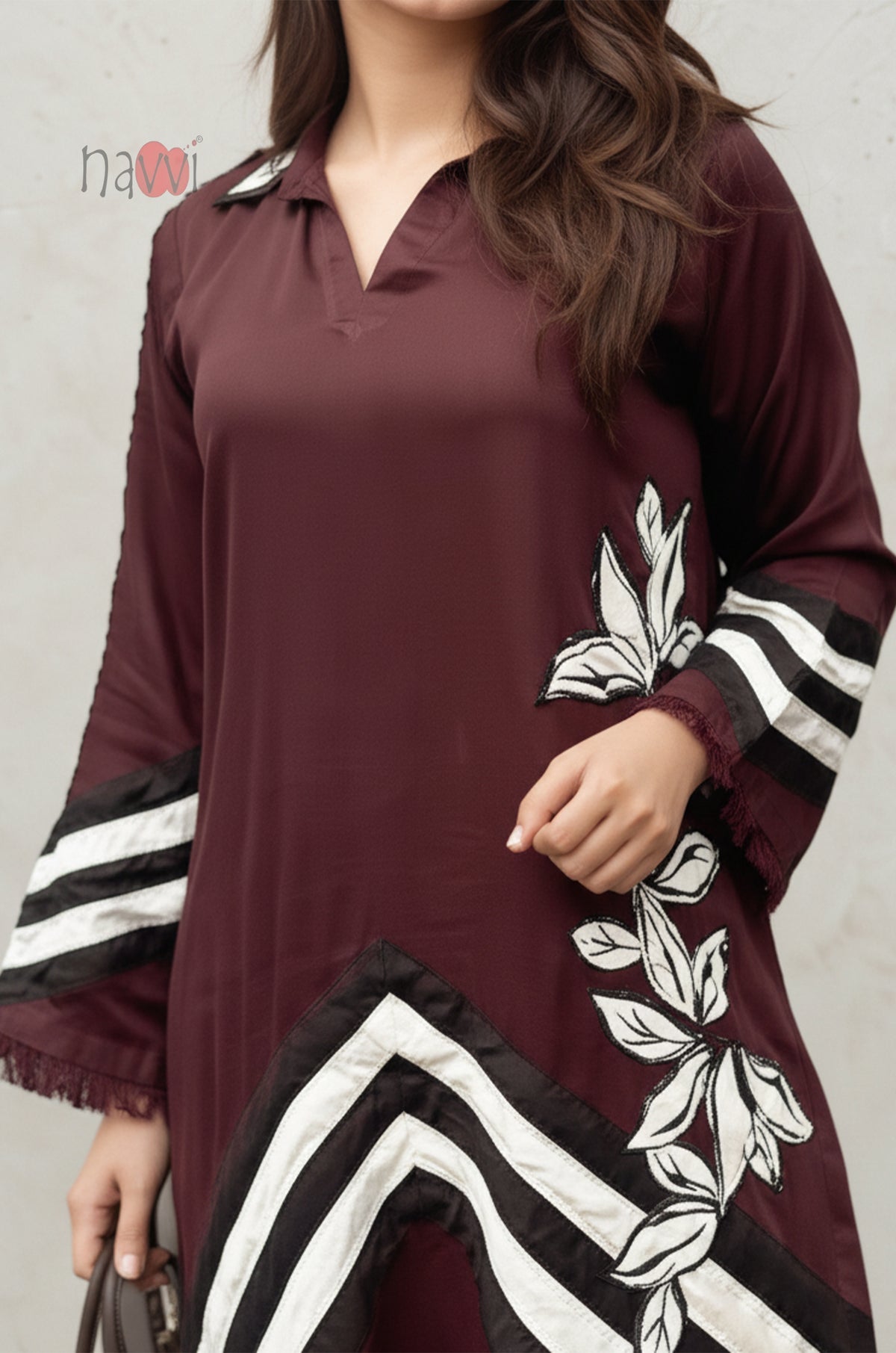 Maroon Ethnic Kurta