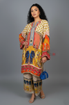 Elegant Festive Kurta Set – Artistic Print and Bold Colors