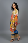 Elegant Festive Kurta Set – Artistic Print and Bold Colors