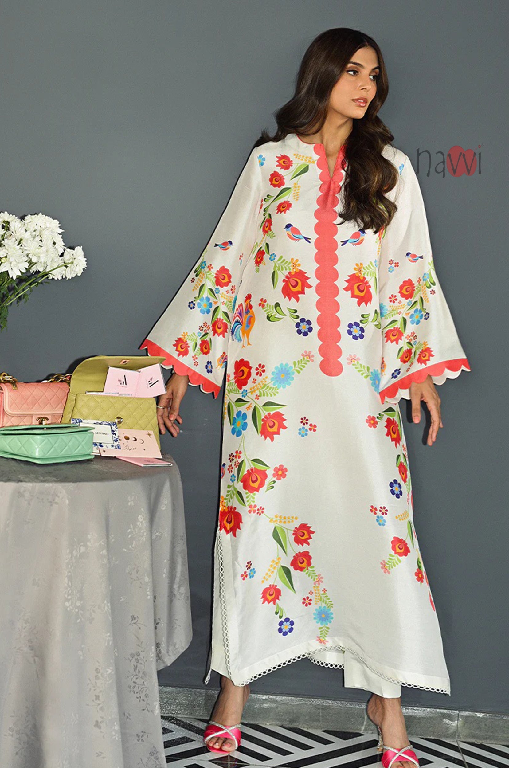 Ivory Bloomscape Statement Set