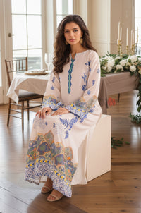 Luxury Floral Print Evening Dress