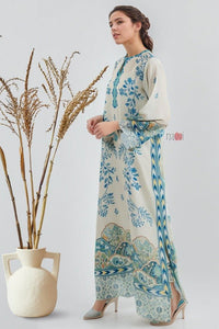 Ocean Veil Kaftan Dress - Navvi.in