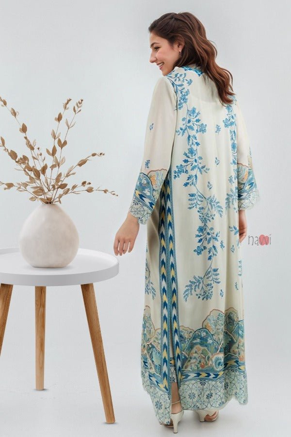 Ocean Veil Kaftan Dress - Navvi.in