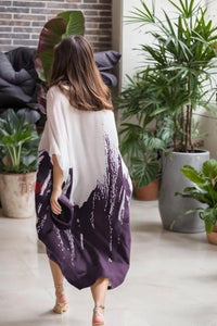 Ombre Print Casual Shirt Dress - Navvi.in