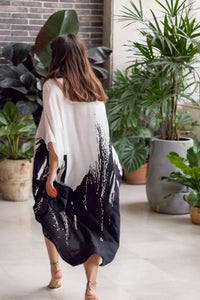 Ombre Print Casual Shirt Dress - Navvi.in