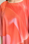 Orange Printed Kaftan Dress - Navvi.in