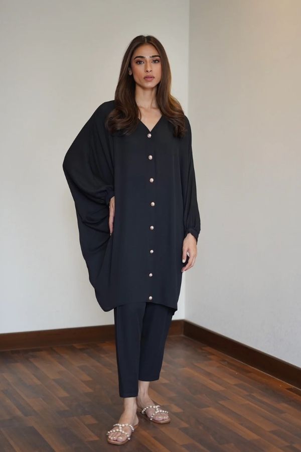 Oversized Black Co - ord Set - Navvi.in