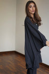 Oversized Black Co - ord Set - Navvi.in
