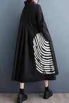Oversized Shirt Dress with Graphic Print - Navvi.in