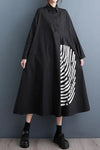 Oversized Shirt Dress with Graphic Print - Navvi.in