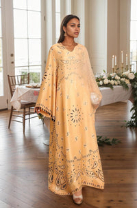 Glacier Blue Women’s Printed Kaftan Maxi Dress