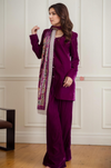 Berry Ice Velvet Pant Suit Co-ord Set
