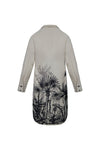 Palm Tree Printed Short Dress - Navvi.in