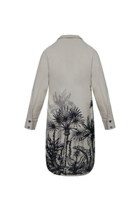 Palm Tree Printed Short Dress - Navvi.in