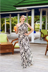 Panthera Off Shoulder Dress - Navvi.in